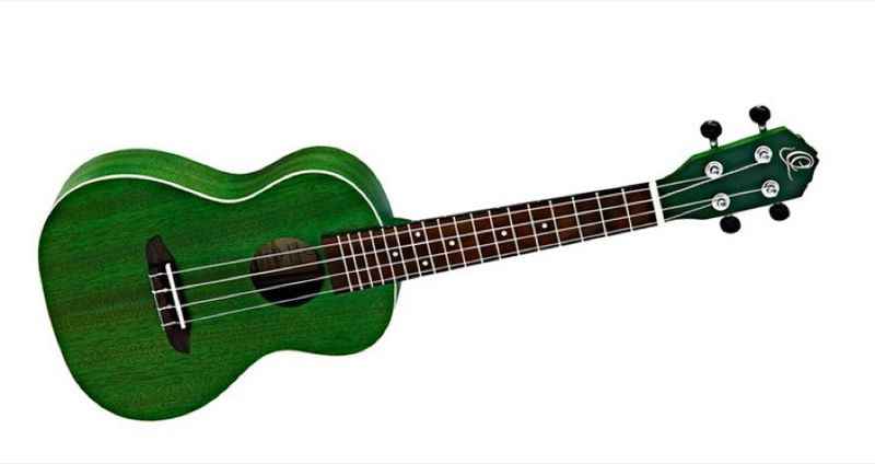 Ortega RUFOREST Konsertukulele Earth, See-Thru Green