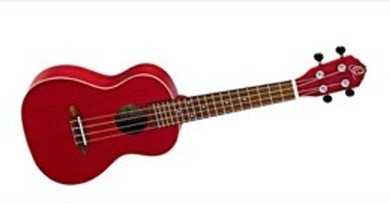 Ortega RUFIRE Konsertukulele Earth, See-Thru Red