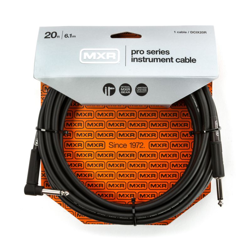 Dunlop MXR PRO SERIES DCIX20R Instrumentkabel 6m VINKLAD