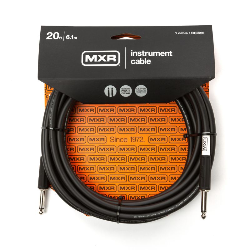 Dunlop MXR STD DCIS20 Instrumentkabel 6m rakt
