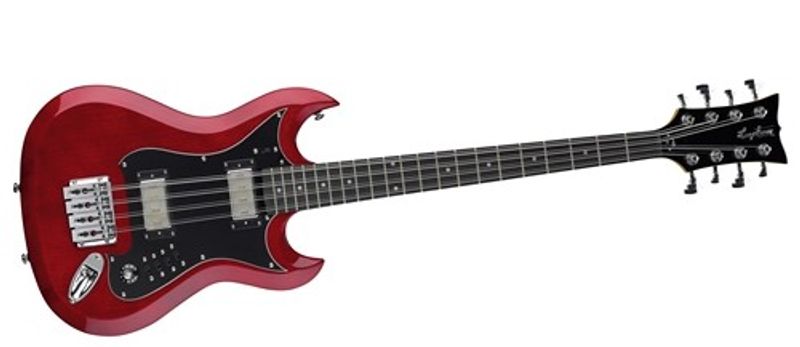 Hagström H8II 8-stringed Bass Wild Cherry Transparent