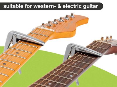 Boston BC-85-TI Fjäderkapodaster för akustisk gitarr och elgitarr, titan – bild 3