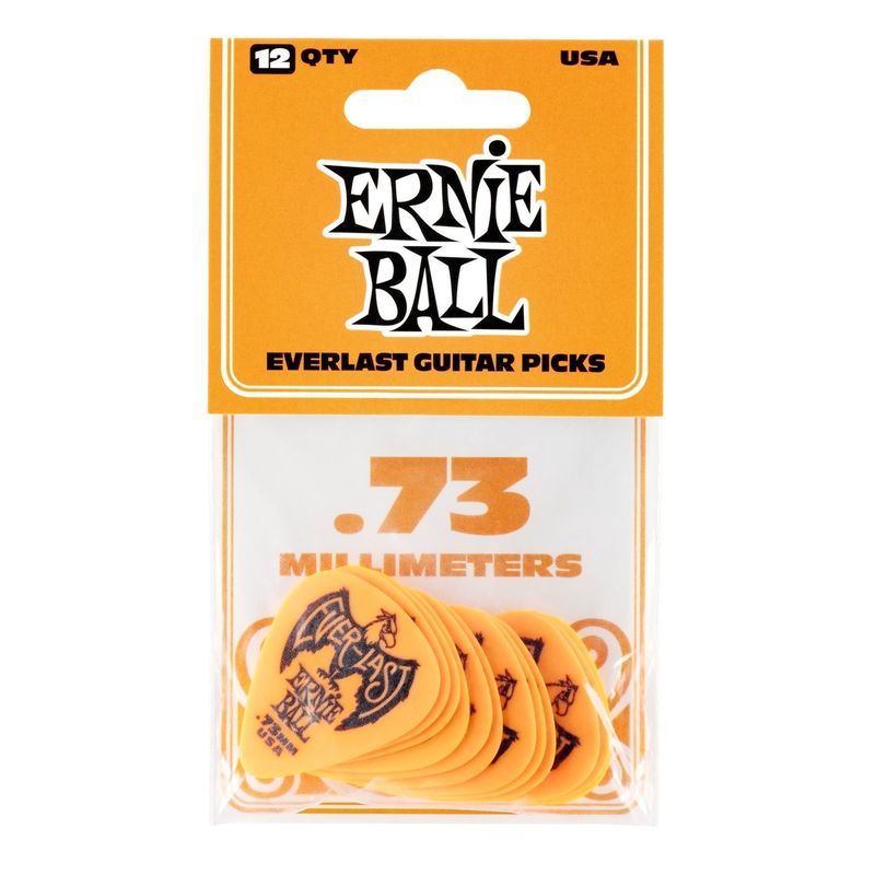 Ernie Ball EB-9190 Everlast .73-orange,12pk plektrum