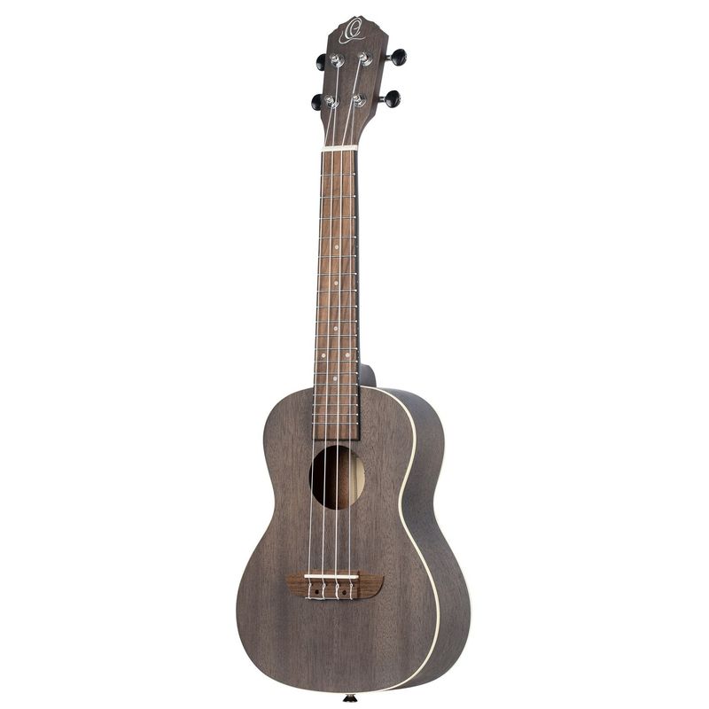 Ortega RUCOAL-L Konsertukulele Earth, See-Thru Black, vänsterhänt