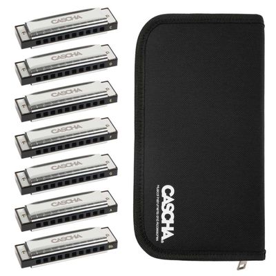 Cascha HH-2223 Blues Series munspel, set med 7