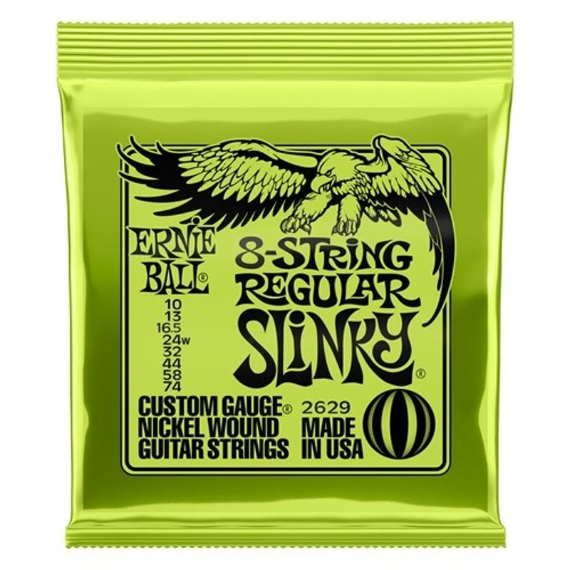 Ernie Ball 2629 8-String Regular Slinky elgitarrsträngar