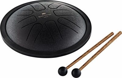 Meinl SSTD1BK Small Steel Tongue Drum, F Minor, Black