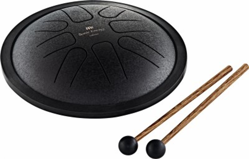 Meinl SSTD1BK Small Steel Tongue Drum, F Minor, Black