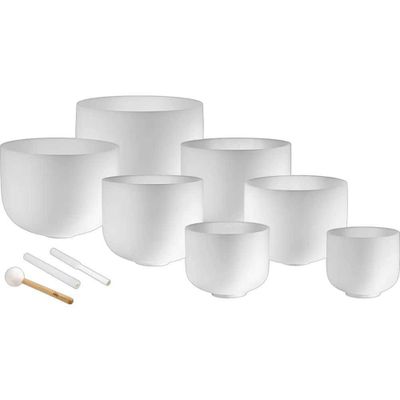 Meinl CSBSETCHA Crystal Singing Bowl Chakra Set (7 pc)