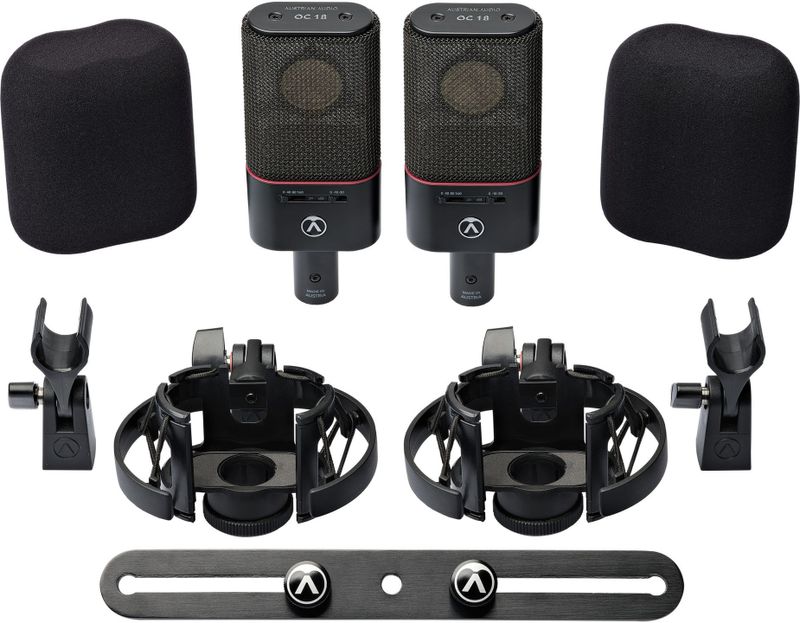 Austrian Audio OC18 Dual Set Plus, två kondensatormikrofoner