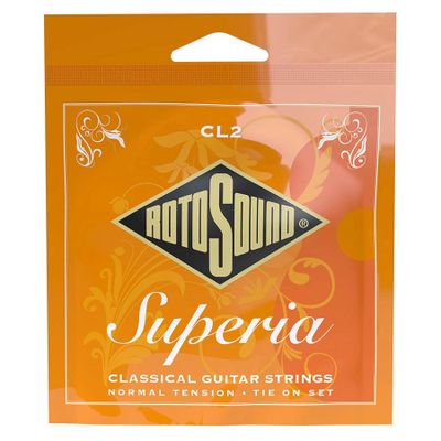 Rotosound CL2 Superia nylonsträngar, klar nylon och försilvrade bassträngar, normal spänning
