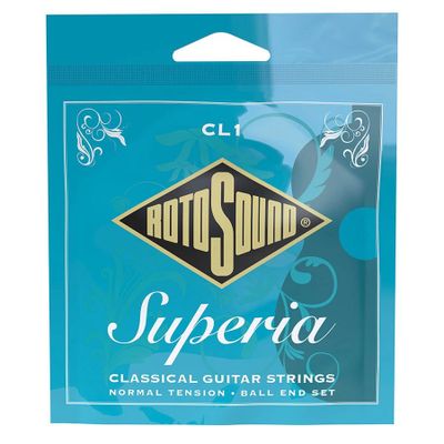 Rotosound CL1 Superia nylonsträngar, klar nylon och försilvrade bassträngar, normal spänning