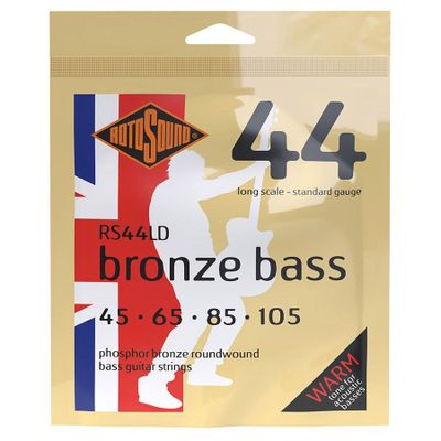 Rotosound RS44LD strängar för akustisk bas, phosphor bronze 45–105, standard