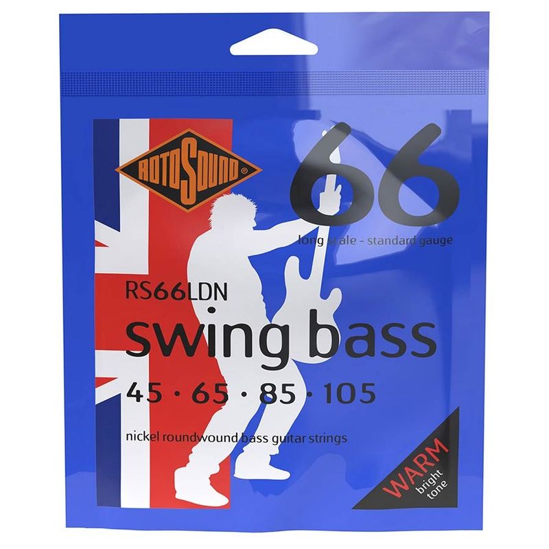 Rotosound RS66LDN Swing Bass 66 elbassträngar, nickel 45–105, standard
