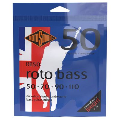Rotosound RB50 elbassträngar, nickel 50–110, heavy