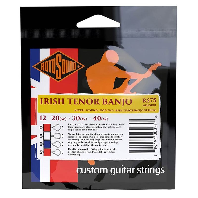 Rotosound RS75 tenorbanjosträngar nickel