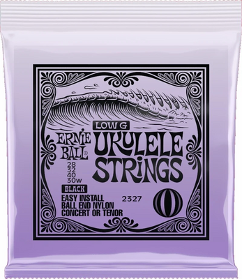 Ernie Ball 2327 ukulelesträngar "Low G" - Black