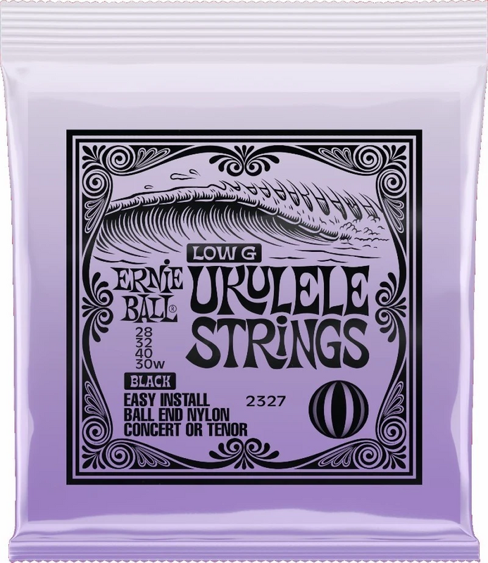 Ernie Ball 2327 ukulelesträngar "Low G" - Black