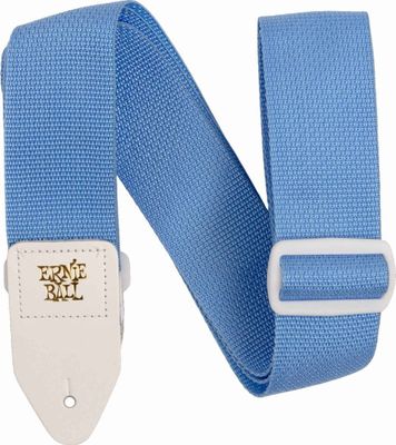 Ernie Ball 5348 Polypro axelband axelband Soft Blue with Wh