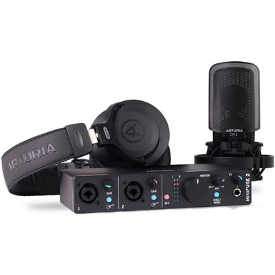 Arturia MiniFuse Recording Pack, svart