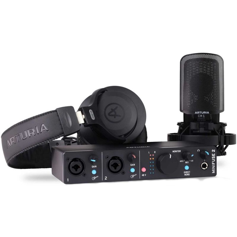 Arturia MiniFuse Recording Pack, svart