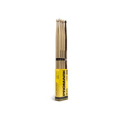 Promark RBH595AW-4PFG trumstockar Rebound 5B 4-pack, 3 par 5B hickory + 1 par 5B FireGrain på köpet