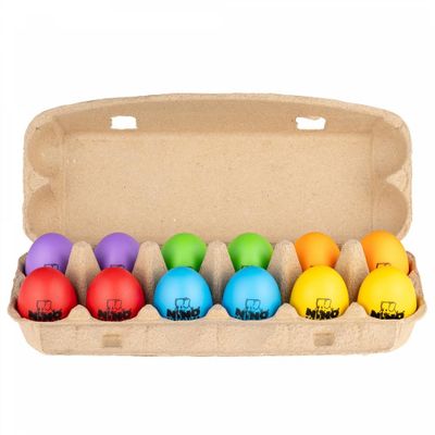 Nino Percussion NINOSET19 Äggshakers soft, set med 12