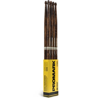 Promark R5BFG-4P trumstockar Rebound 5B 4-pack, FireGrain hickory, acorn-spets
