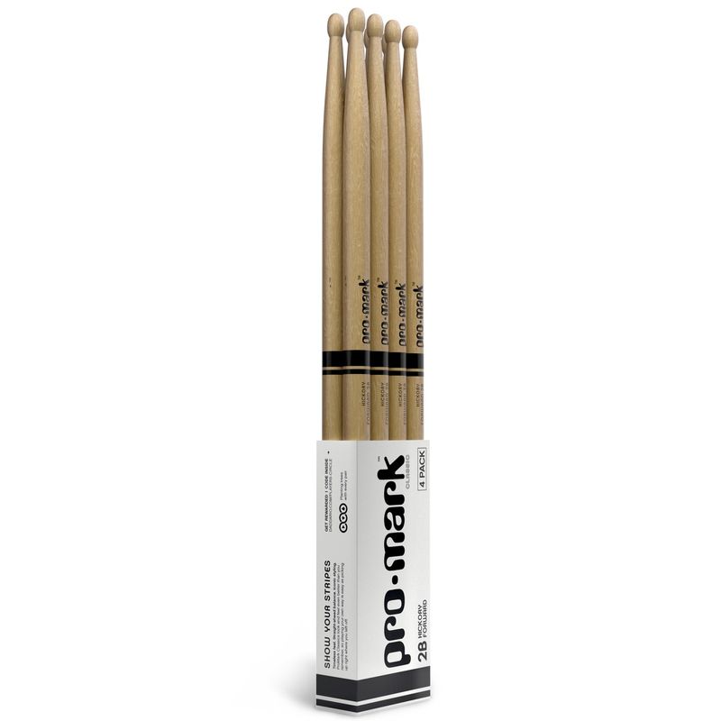 Promark TX2BW-4P trumstockar Classic Forward, 2B, 4-pack, oval spets