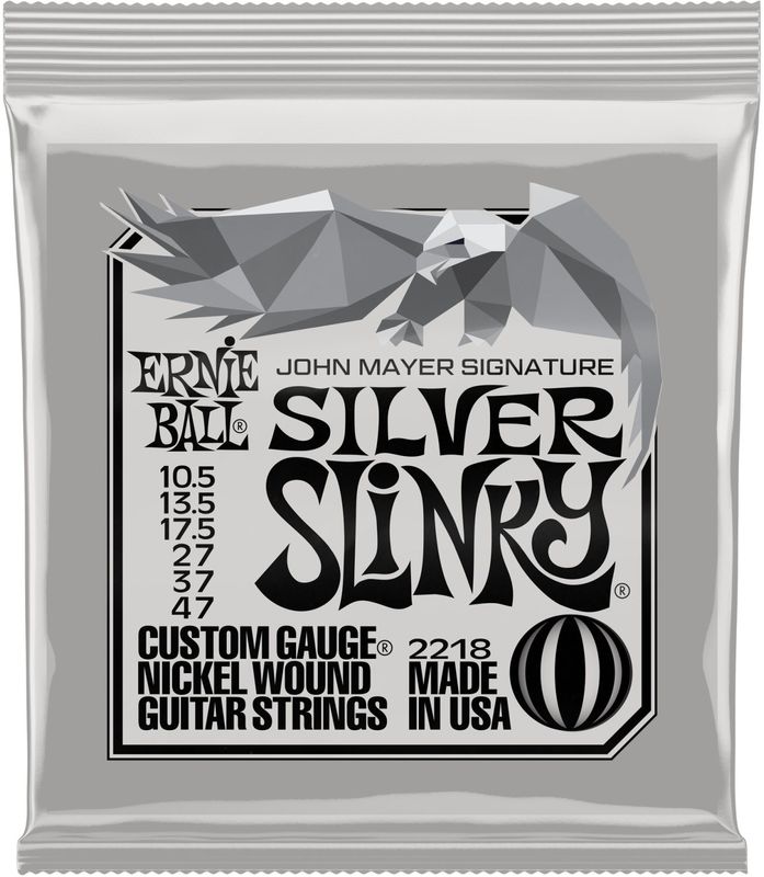 Ernie Ball 2218 John Mayer Silver Slinky - Set elgitarrsträngar