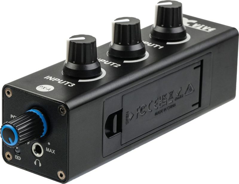 Xvive PX-A portabel 3-kanalsmixer (endast mixer)