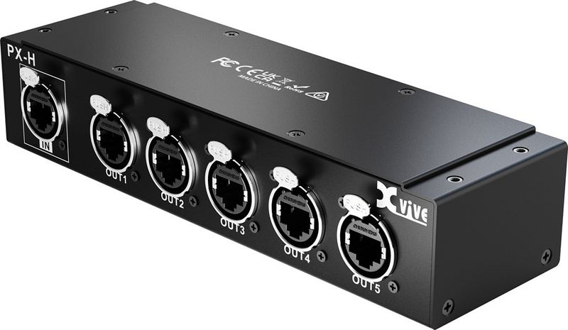 Xvive PX-H breakoutbox för fem PX-anslutningar