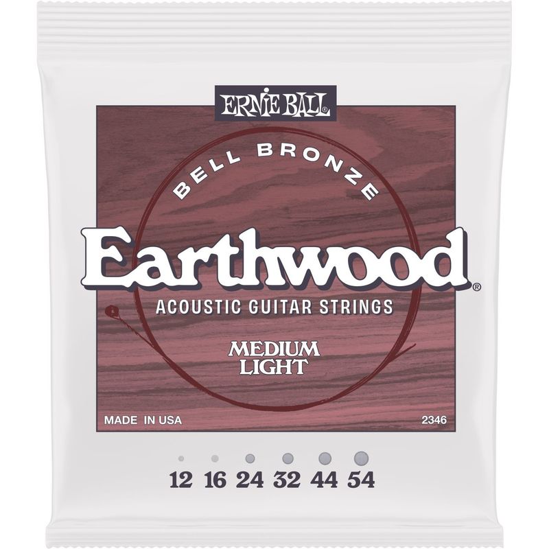 Ernie Ball 2346 Medium Light Earthwood Bell Bronze akustiska gitarrsträngar