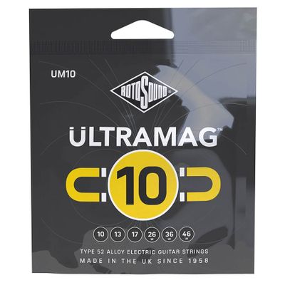 Rotosound UM10 Ultramag elgitarrsträngar, type 52-legering 10–46, regular