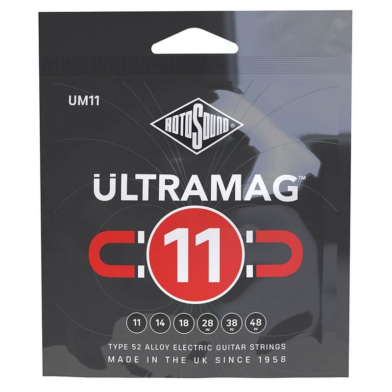 Rotosound UM11 Ultramag elgitarrsträngar, type 52-legering 11–48, medium