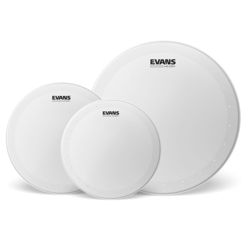 Evans ETP-HDD-R skinnpaket HD Dry Coated Rock (10", 12", 16")