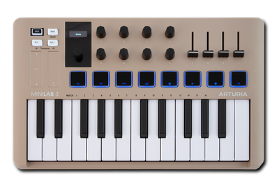 Arturia MiniLab 3 MIDI-keyboard, champagne
