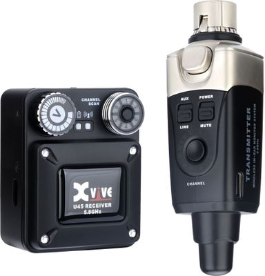 Xvive U45-BK trådlöst in-ear-system, svart