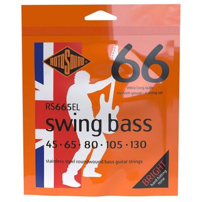 Rotosound RS665EL Swing Bass 66 elbassträngar 5-strängad, rostfritt stål 45–130, standard