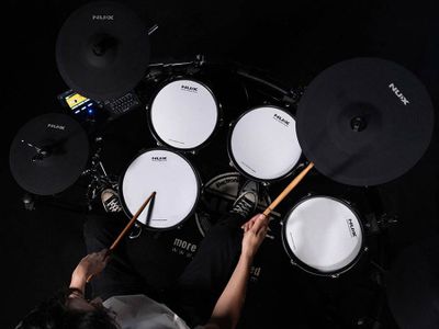 NUX DM-8 elektroniskt trumset med Remo-meshskinn och USB-ljudkort – bild 15