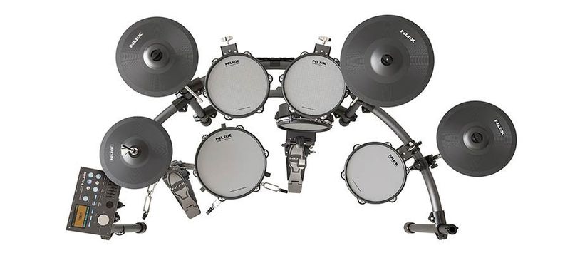 NUX DM-8 elektroniskt trumset med Remo-meshskinn och USB-ljudkort – bild 3