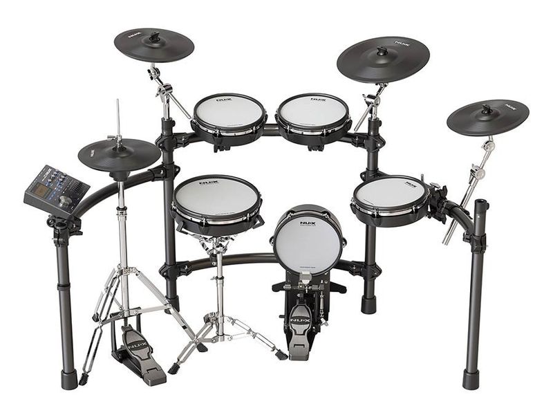 NUX DM-8 elektroniskt trumset med Remo-meshskinn och USB-ljudkort
