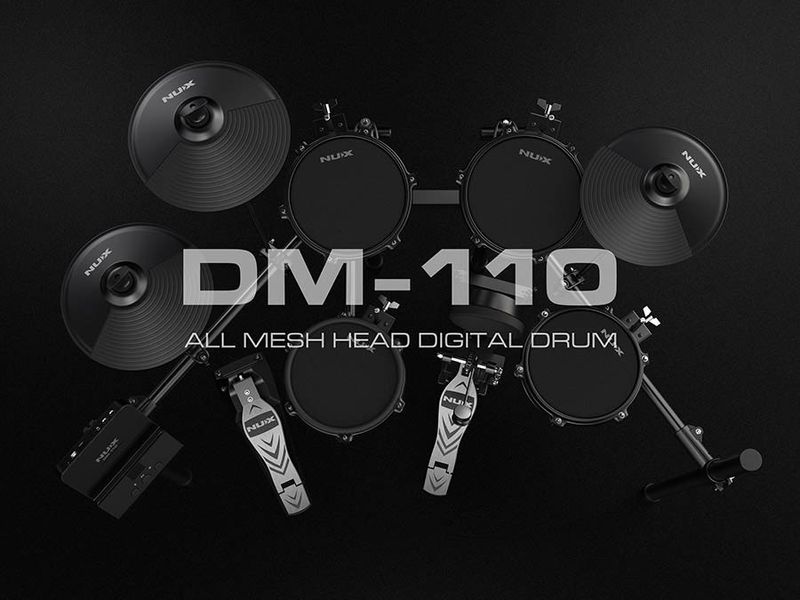 NUX DM-110 kompakt elektroniskt trumset med meshskinn – bild 11