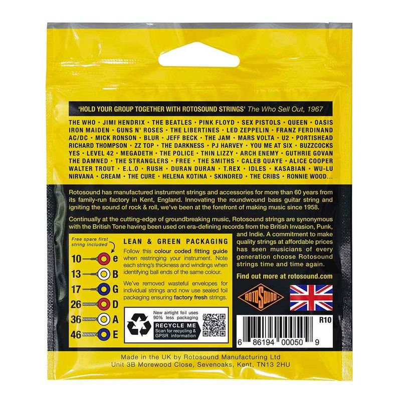 Rotosound R10 Roto Yellows – bild 2