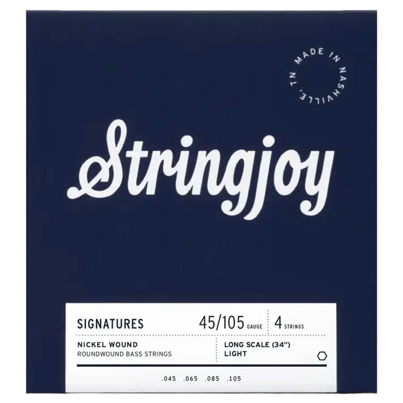 Stringjoy SJ-BA45105LS Signatures elbassträngar, nickel 45–105, light