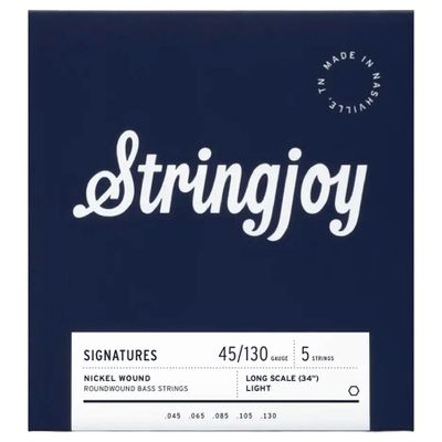 Stringjoy SJ-BA45130LS Signatures elbassträngar 5-strängad, nickel 45–130, light
