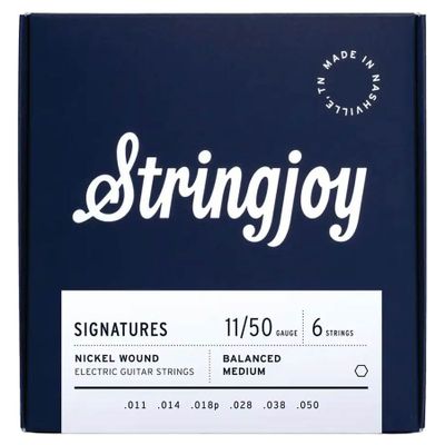 Stringjoy SJ-BAL11 Signatures elgitarrsträngar, nickel 11–50, balanced medium