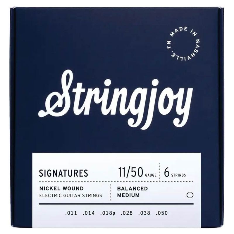 Stringjoy SJ-BAL11 Signatures elgitarrsträngar, nickel 11–50, balanced medium