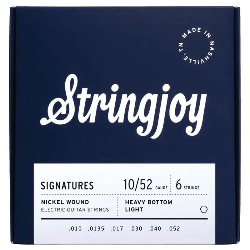 Stringjoy SJ-HVY10 Signatures elgitarrsträngar, nickel 10–52, heavy bottom light