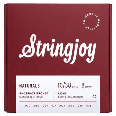 Stringjoy SJ-NB1038 Naturals mandolinsträngar, phosphor bronze 10–38, light
